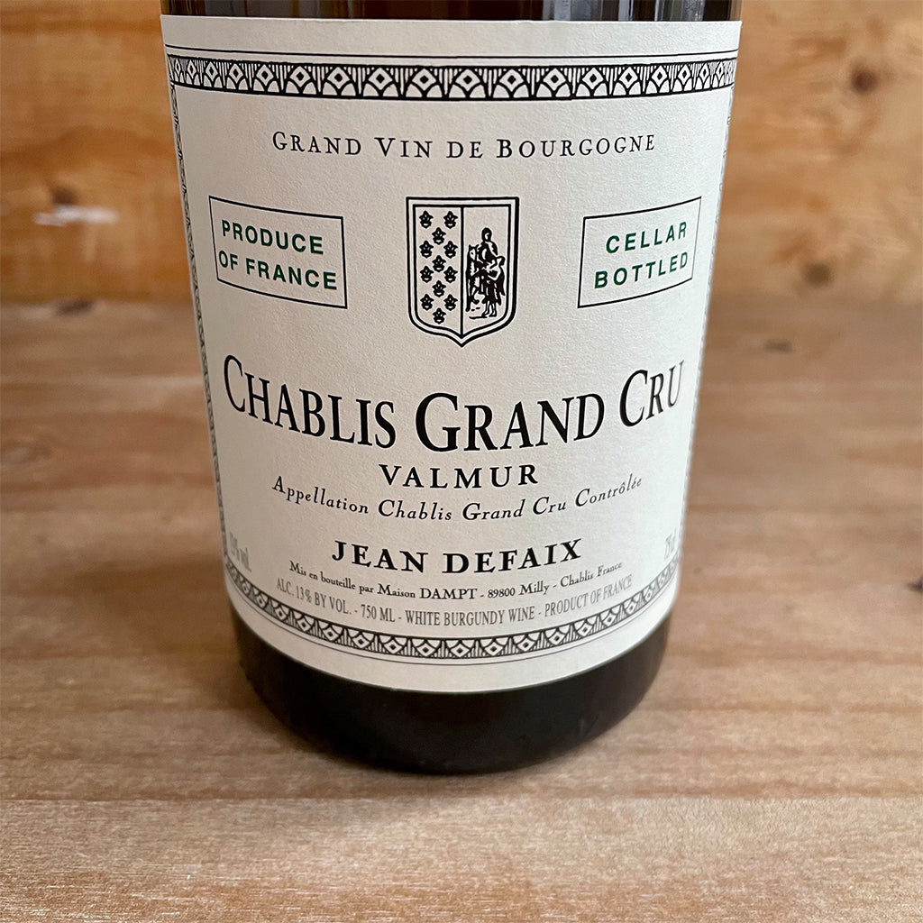 Domaine Jean Defaix Chablis Grand Cru Valmur 2018