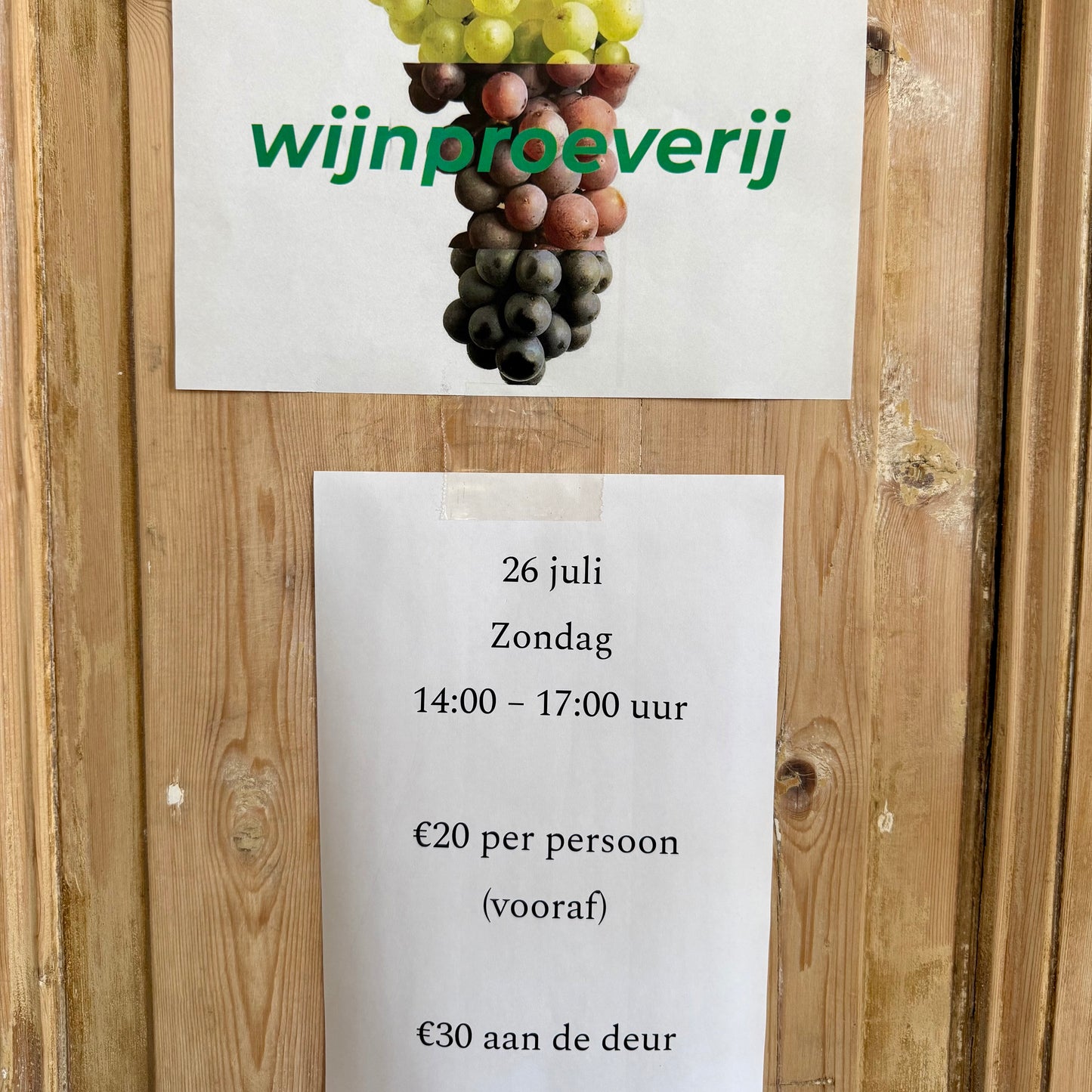 26 Juli wijnproeverij bij Kiedo